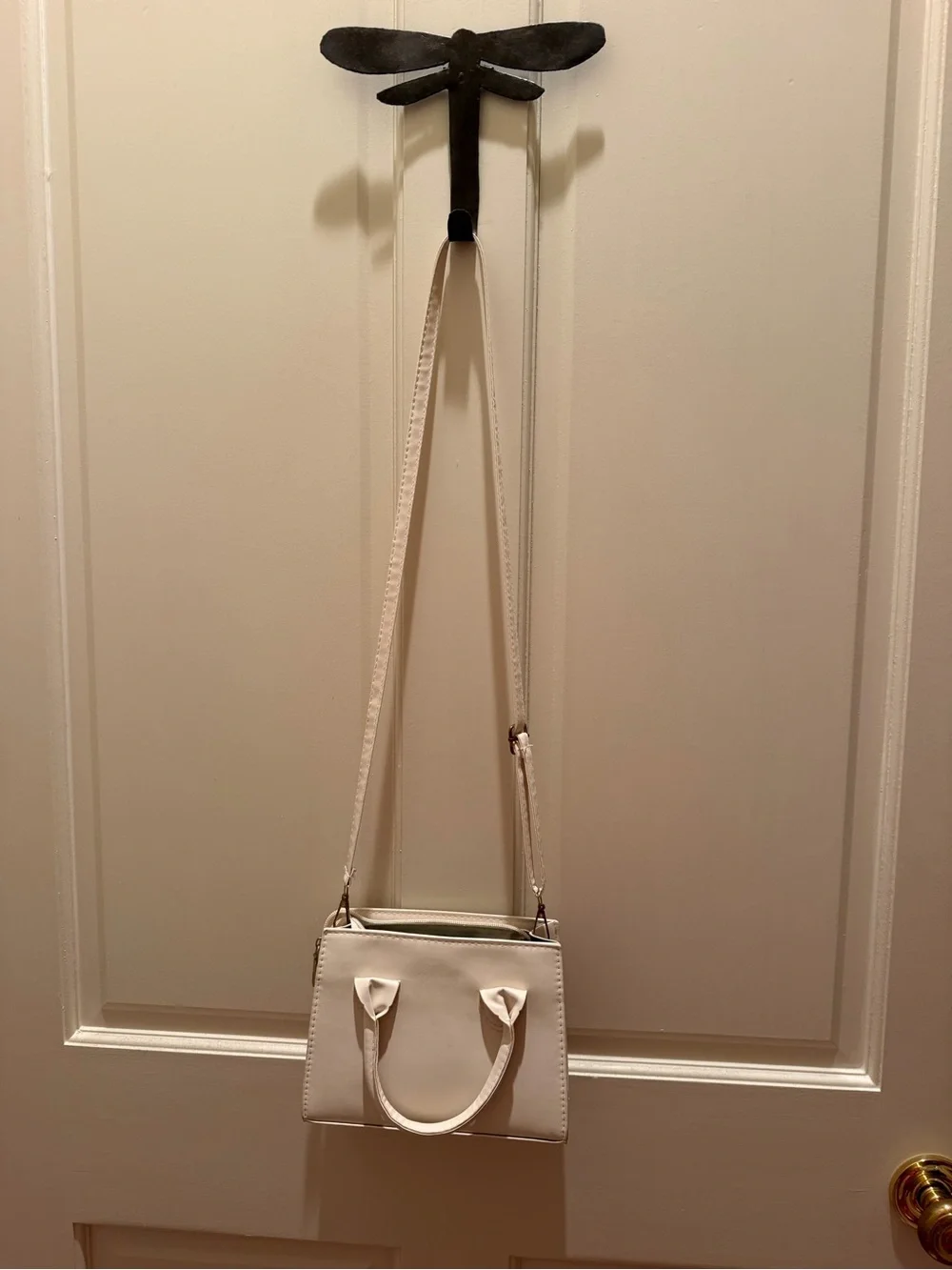 Off white clutch crossbody purse
